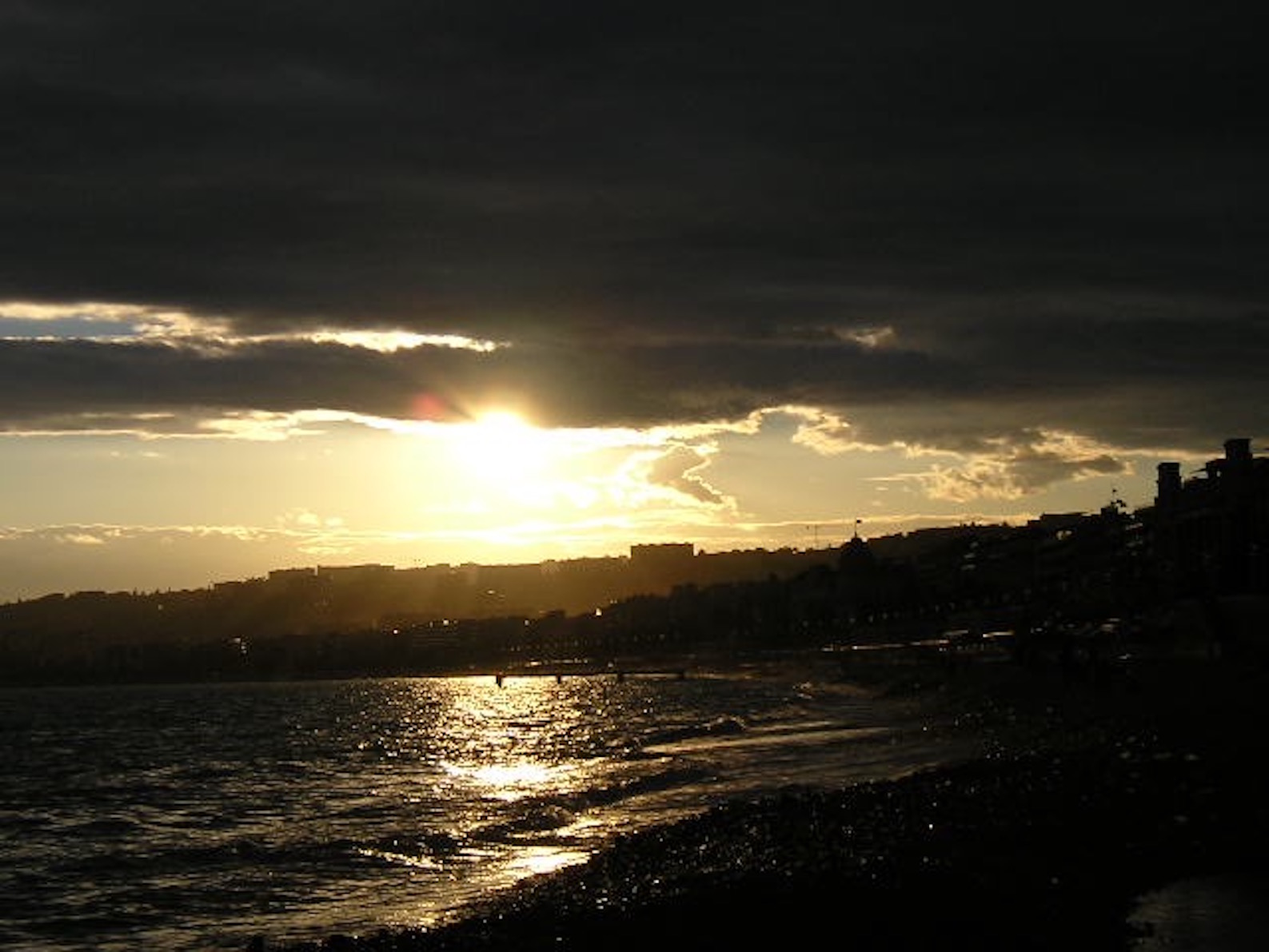 Sonnenuntergang in Nizza