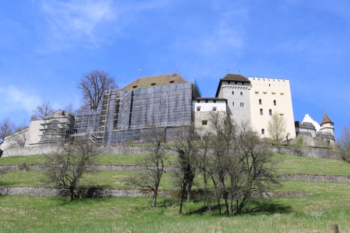 Blick auf das Schloss Lenzburg