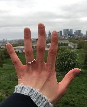 Heiratsantrag in London Greenwich Park April 2018