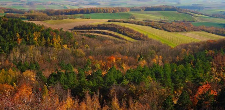 Leiser Berge Aussicht Herbst