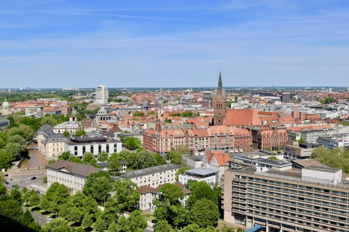 Der Blick über Hannover vom Rathaus aus